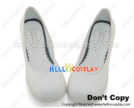 White Ordinary Chunky Sweet Lolita Shoes