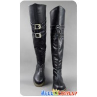 Final Fantasy VII 7 Cosplay Sephiroth Black Long Boots