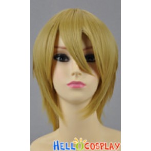 Green Yellow Short Layered Cosplay Wig