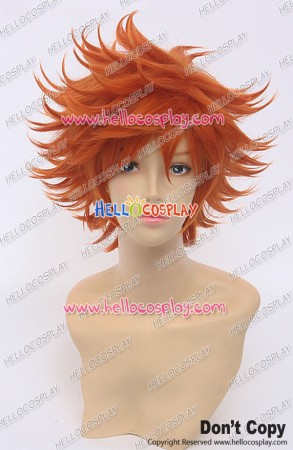 Haikyū Cosplay Shōyō Hinata Wig Layered Short Orange