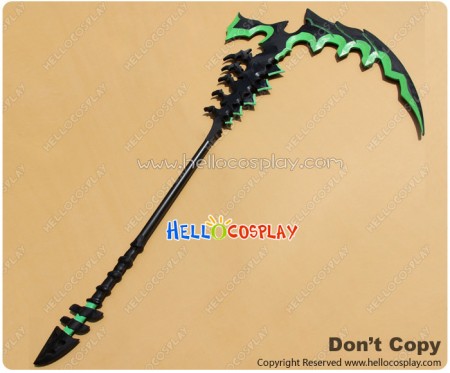 Black Rock Shooter Cosplay Green Black Rock Staff Stick Wand