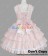 Sweet Lolita Gothic Punk Jumper Skirt Luxury Pale Pink Dress