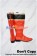 Tokusou Sentai Dekaranger Cosplay Red Boots New