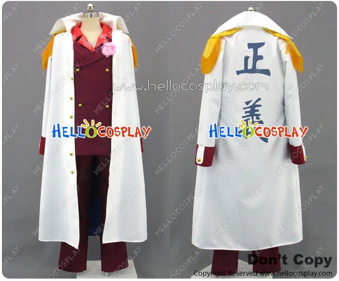 One Piece Marine Admiral Akainu Sakazuki Cosplay Costume Buy