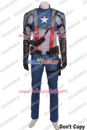 Captain America 1 Steve Rogers Cosplay Costume Uniform