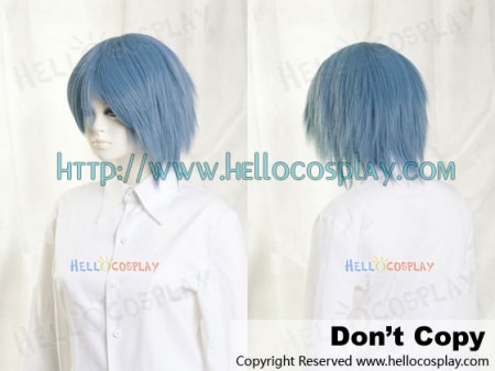 Steel Blue Short Cosplay Wig