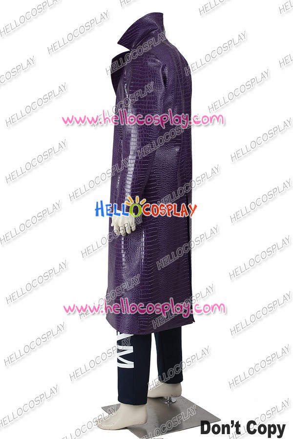 Details about   Suicide Squad Batman The Joker Jared Leto Cosplay Costume Outfits Trench Coat