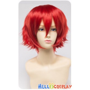 Wig 30CM Cosplay Pure Bright Red Universal Short Layered