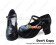 Matte Black T Strap Chunky Princess Lolita Shoes