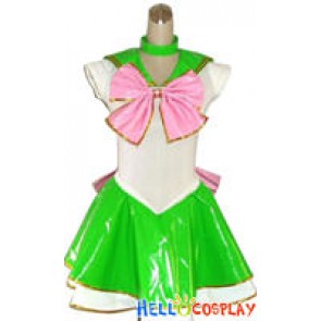 Sailor Moon Sailor Jupiter Cosplay Costume Leather Dress