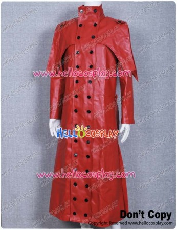 Trigun Cosplay Costume Vash the Stampede Red Leather Coat