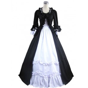 Renaissance Gothic Lolita Cotton Dress Ball Gown