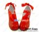 Red Long Ribbon Lace Chunky Princess Lolita Shoes