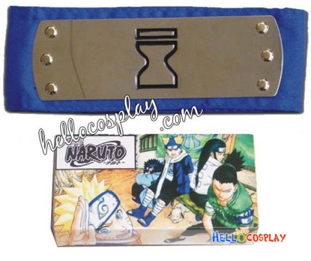 Naruto Cosplay Ninja Sunagakure Blue HeadBand