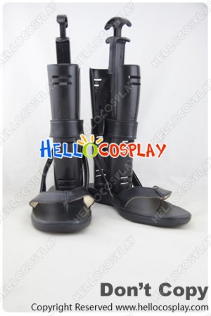 Naruto Cosplay Tobirama Senju Black Leather Sandals Shoes