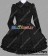 Gothic Lolita Punk Classic Black Cotton Victorian Dress
