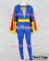 Captain Marvel Cosplay Jr Junior Freddy Freeman Blue Jumpsuit Costume