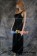 Party Cosplay Black Gem Ball Gown Formal Shoulder Dress Costume