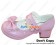 Pink Bow Ruffle Double Straps Chunky Princess Lolita Shoes