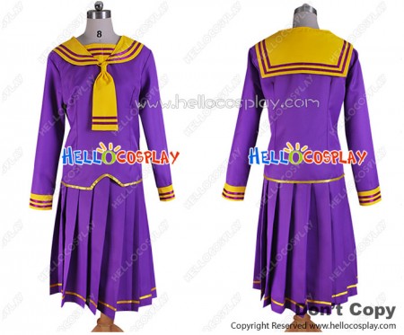 Fruits Basket Cosplay Navy Costume Purple Uniform
