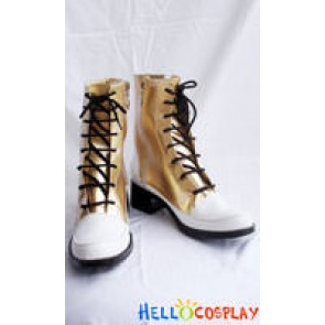 Final Fantasy XIII Cosplay Serah Farron Gold Short Boots