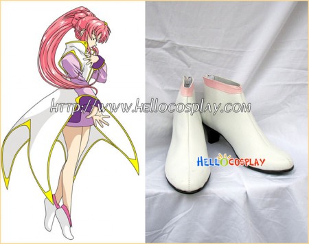 Gundam Seed Cosplay Lacus Clyne Shoes White