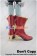 Macross Frontier Cosplay Shoes Sheryl Nome Red Short Boots