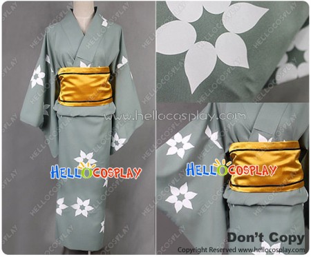 Nisemonogatari Cosplay Araragi Tsukihi Costume Kimono