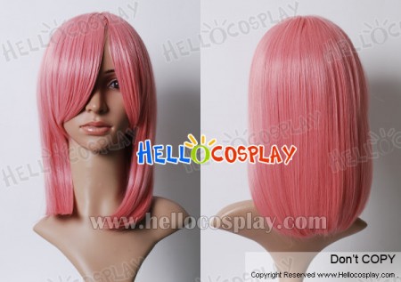 Pink 45cm Cosplay Straight Wig