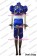 Street Fighter Chun Li Cosplay Costume Blue Uniform