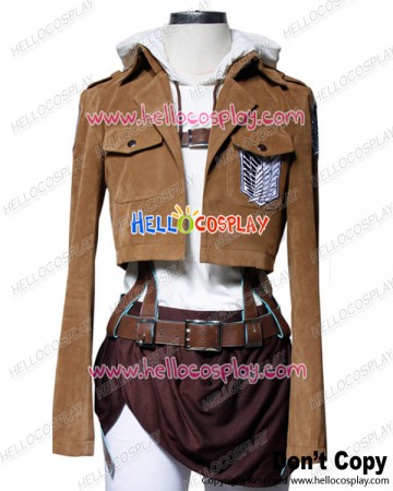 Attack On Titan Shingeki No Kyojin Cosplay Annie Leonhart Suede Costume Full Set