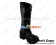 Black Zipper Straps Chunky Punk Lolita Cool Boots