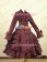 Gothic Lolita Cosplay Victorian Coat Reenactment Steampunk Stage Wine Red Dress Costume