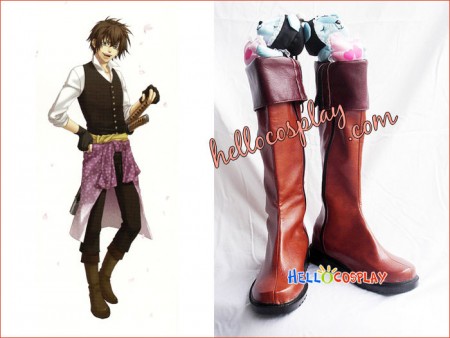 Hakuouki: Shinsegumi Kitan Cosplay Todo Heisuke Boots