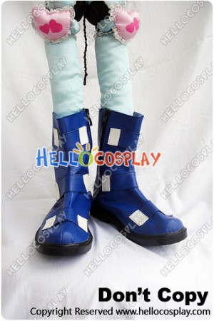 The King Of Fighters Cosplay Chris Blue Short Boots