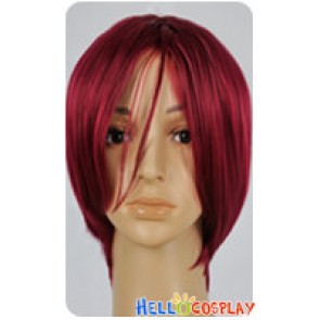 Free Iwatobi Swim Club Cosplay Rin Matsuoka Dark Red Wig