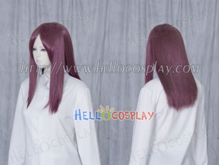 Light Purple Red 50cm Cosplay Straight Wig