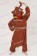 Kigurumi Costumes Dark Brown Reindeer Pajamas