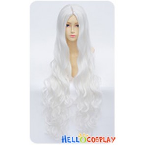 Kagerou Project Cosplay Shion Kozakura Wig Midsplit Long Curly White