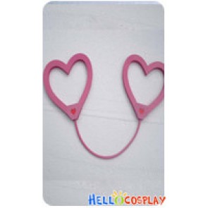 Vocaloid 2 Cosplay Love Philosophy Prop Heart Shaped Handcuffs Pink