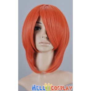 Dark Orange Short Wig Layered Cosplay Wig