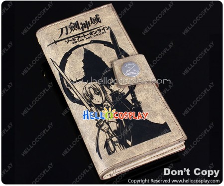 Sword Art Online Cosplay Kazuto Kirigaya Asuna Yūuki Long Wallet