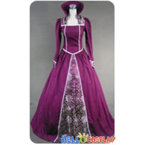 Victorian Lolita Renaissance Regal Queen Gothic Lolita Dress Purple