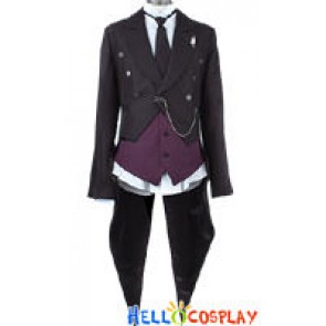 Black Butler Kuroshitsuji Sebastian Cosplay Costume