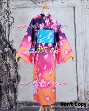 Vocaloid 2 Project DIVA F Cosplay Luka Dress Costume Kimono Bathrobe