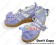 Purple Bows Ruffle Straps Platform Princess Lolita Sandals