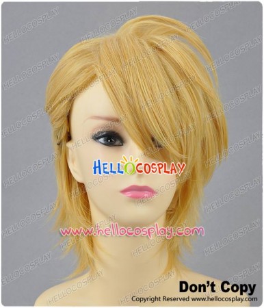 Tan Gold Short Cosplay Layered Wig