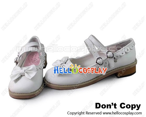 white flat heel shoes
