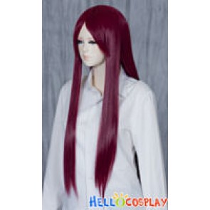 Purple Red Medium Cosplay Straight Wig