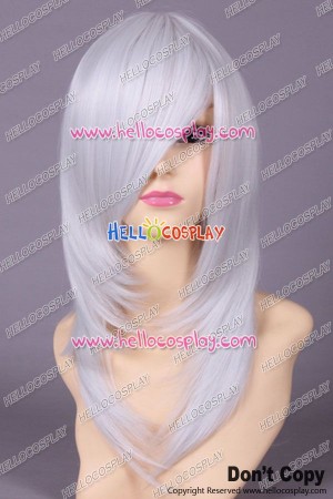 Silver White Cosplay Wavy Wig